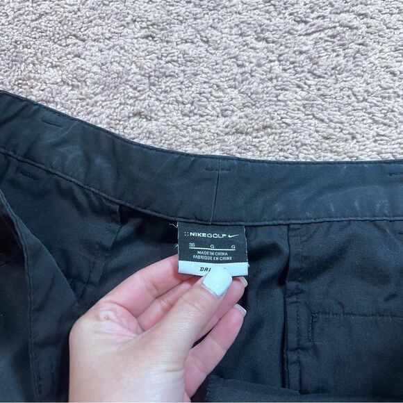 Nike Golf Dri-Fit Flat Lightweight Chino Shorts Size 36 Black 551808 - Picture 6 of 8